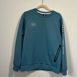 Anta Sports Energy Hero men’s blue Scuba‎ Crewneck Sweatshirt Large